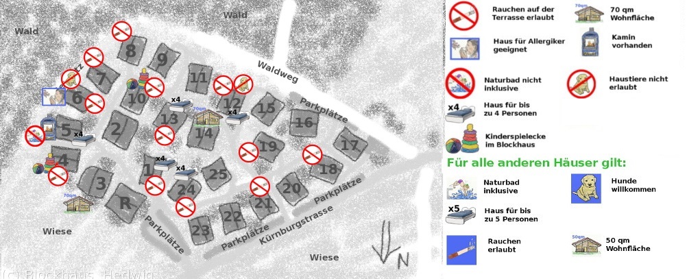 Lageplan vom Feriendorf Stamsried Lageplan vom Feriendorf Stamsried